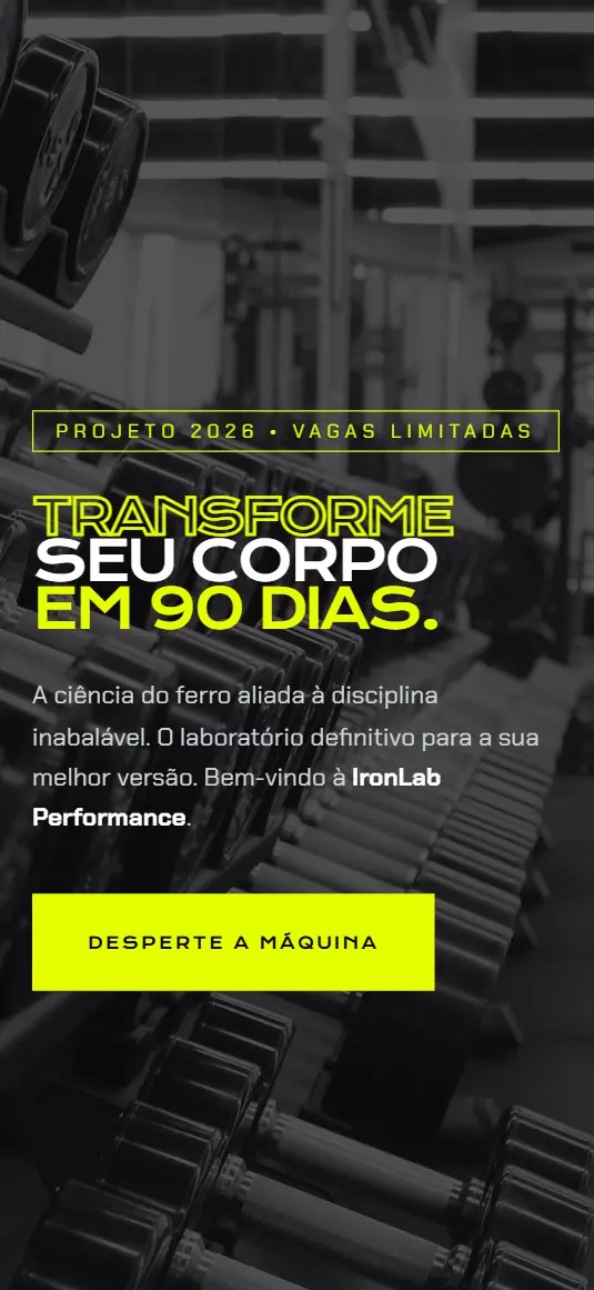 Preview do site IronLab Performance