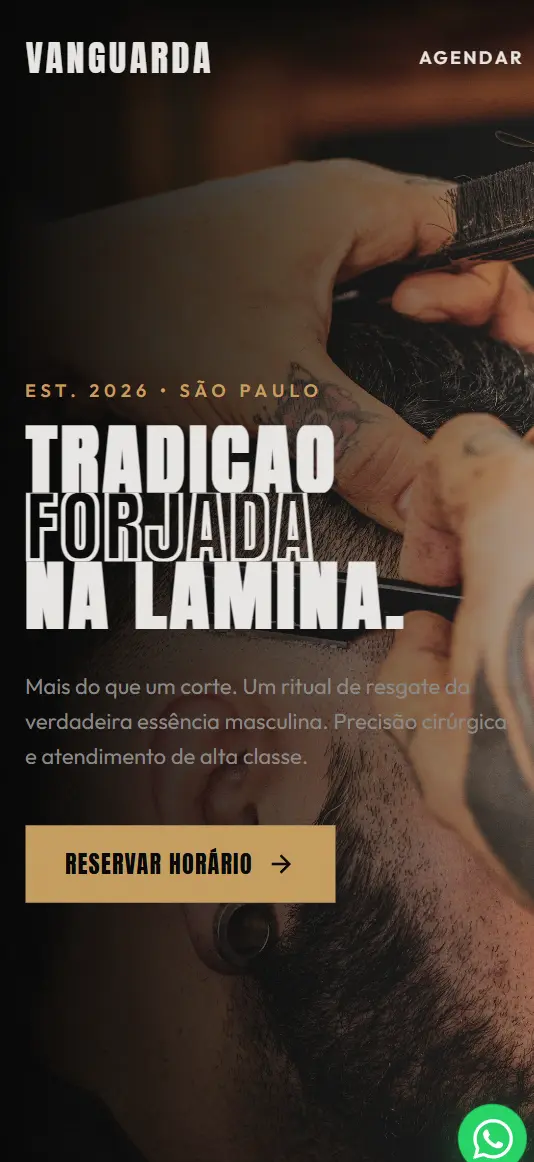 Preview do site Barbearia SP